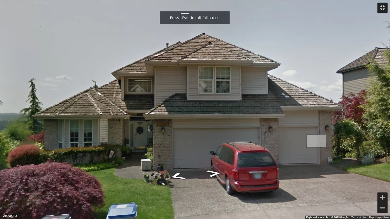 Color-matched siding tie-in at converted garage wall