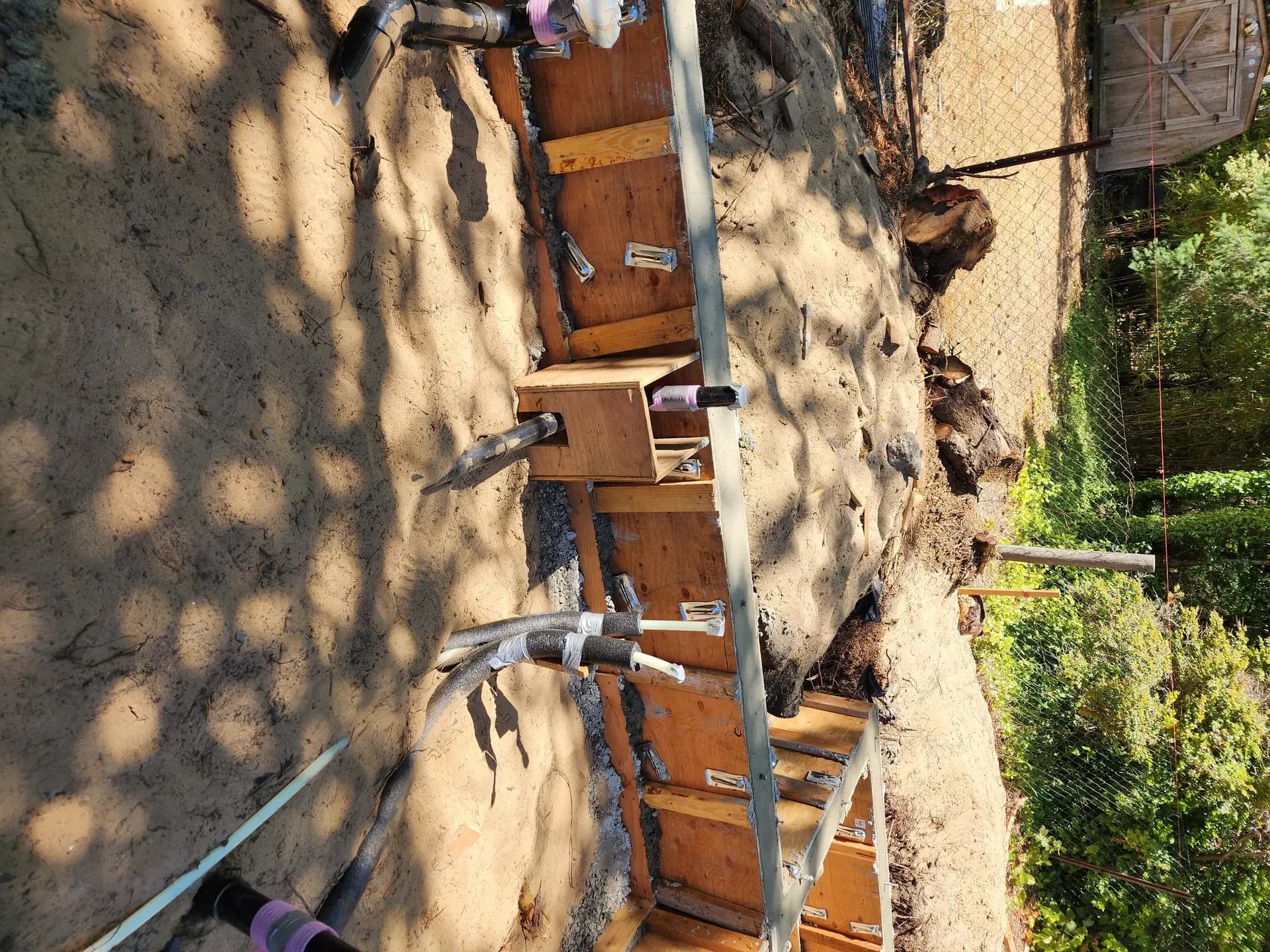 Foundation excavation in progress
